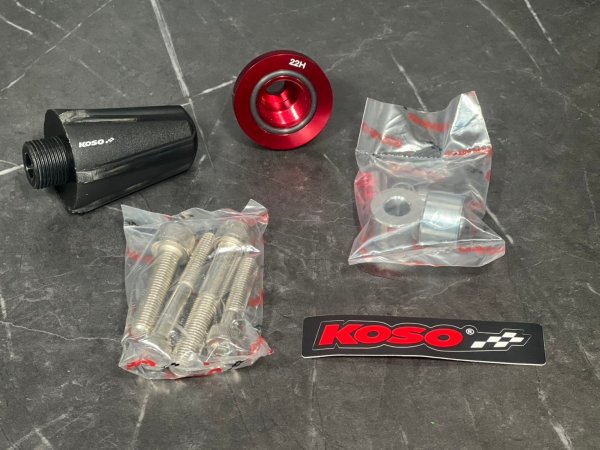 画像8: 🏍️ KOSO 汎用マフラースライダー|転倒時のダメージを軽減! 🚀 (8)