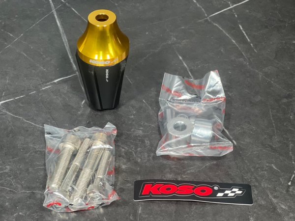 画像5: 🏍️ KOSO 汎用マフラースライダー|転倒時のダメージを軽減! 🚀 (5)