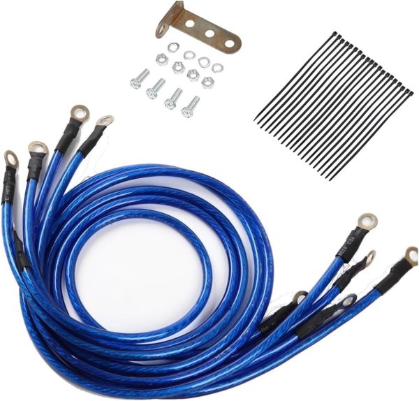 画像3: 🚀 エンジン アーシング ワイヤー キット|始動性向上・燃費向上・レスポンスUP! 🔧 (3)