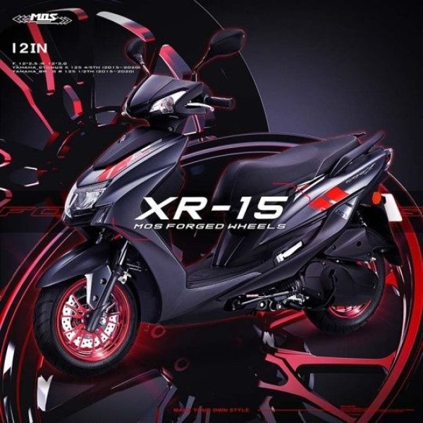 画像7: 🌟 MOS 12インチ XR15 フォージドホイール【シグナスX 4〜5型対応】】🌟 (7)