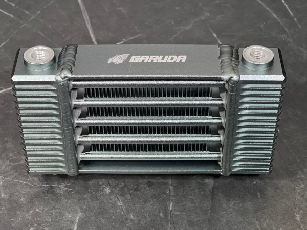 画像2: 🔥 GARUDA 5段ストレート オイルクーラーキット ガンメタ|シグナスX・BW'S125対応🔥 (2)