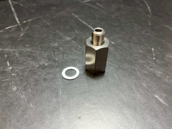 画像1: 🔄 O2センサー変換アダプター（12mm → 18mm）｜シグナスｘ ナローバンド→ワイドバンド変換対応 (1)