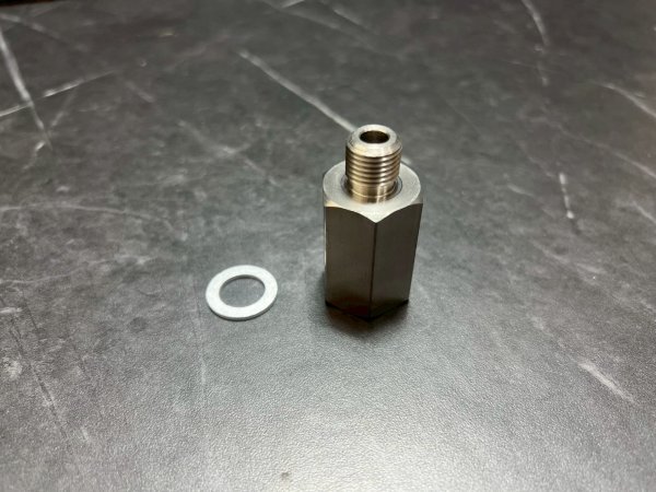 画像4: 🔄 O2センサー変換アダプター（12mm → 18mm）｜シグナスｘ ナローバンド→ワイドバンド変換対応 (4)