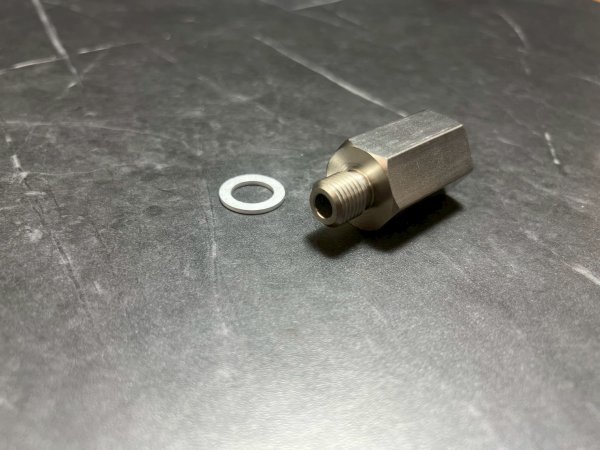 画像3: 🔄 O2センサー変換アダプター（12mm → 18mm）｜シグナスｘ ナローバンド→ワイドバンド変換対応 (3)