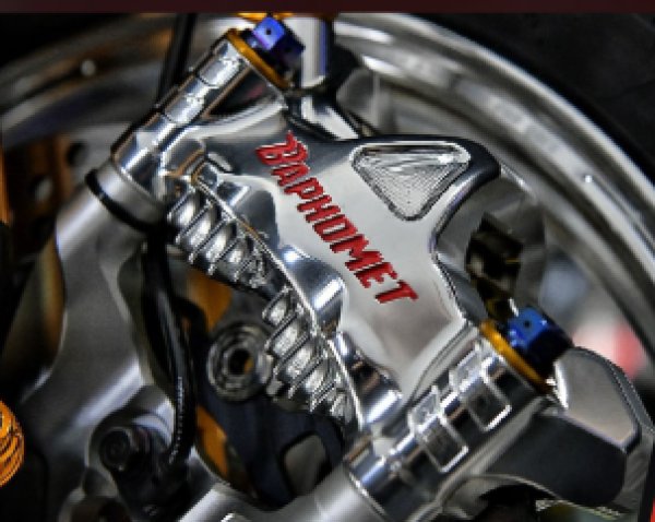 画像4: 🛠️【Baphomet】GP666 CNCアルミ ラジアルキャリパー バフォメット(左右 / 100mm)💥 (4)