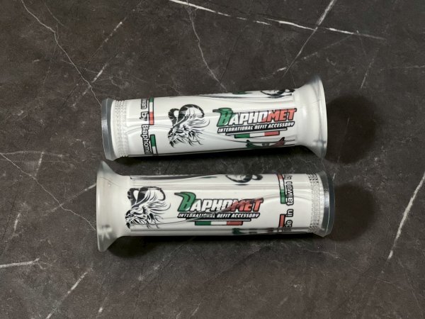 画像7: 🐐Baphomet バフォメット イタリア三色グリップ|ブラック/ホワイト(波打ちタイプ/ダイヤカットタイプ) (7)