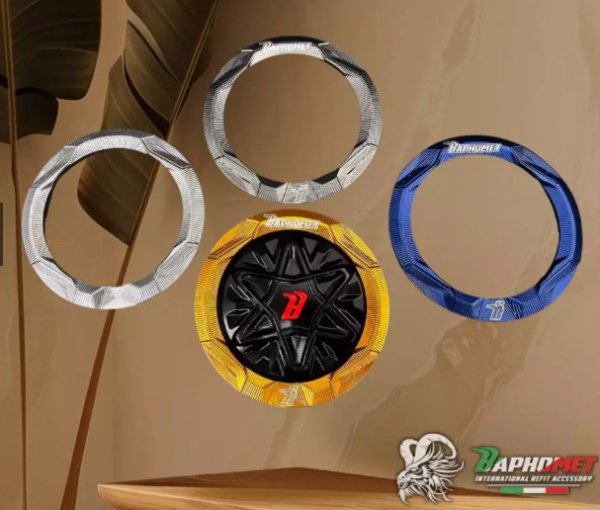 画像5: 🐐【Baphomet】バフォメット グリファス  アルミ燃料キャップリング 鎧甲紋 バフォメット (5)