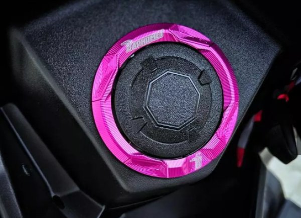 画像2: 🐐【Baphomet】バフォメット グリファス  アルミ燃料キャップリング 鎧甲紋 バフォメット (2)