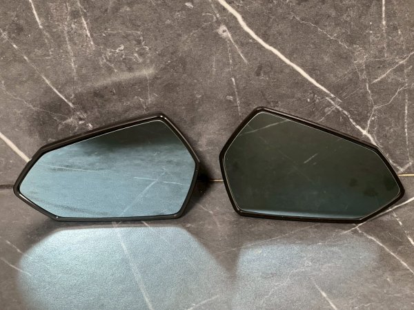 画像6: Baphomet(バフォメット)CNC アルミ製 バーエンドミラー【青鏡面・手裏剣デザイン】バフォメット (6)