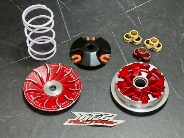 画像1: 🔥零四部品 TFC  RBスタイルプーリーセット　超加速仕様　1型〜5型/BW’S125対応 (1)