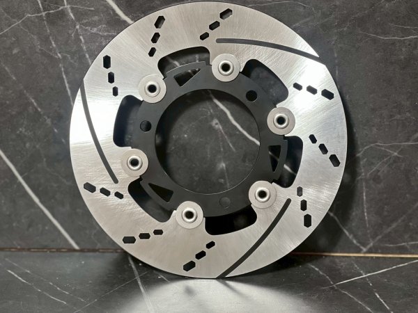 画像5: 👑【KING brake】キングブレーキ　SP版 セミフローティングディスク ｜特殊六角スリット×航空アルミ｜ディスクローター シグナスｘ 対応 (5)