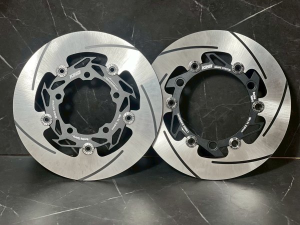 画像3: 👑【KING brake 】キングブレーキ RS版 フルフローティング ディスクローター シグナスｘ グリファス対応 ｜攻める走りのスリットディスク　ブレーキディスク (3)