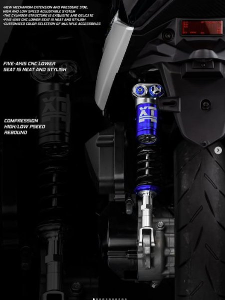 画像7: 👹【FreakFactory】怪獸工廠 XTR PRO ツインショック リアサスペンション｜シグナスX／グリファス対応 (7)