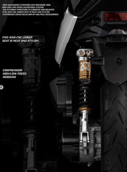 画像17: 👹【FreakFactory】怪獸工廠 XTR PRO ツインショック リアサスペンション｜シグナスX／グリファス対応 (17)