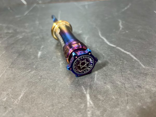 画像4: 🐐巴風特 BAPHOMET チタン オイルゲージ/キャップ  バフォメット【シグナスX・グリファス対応】 (4)