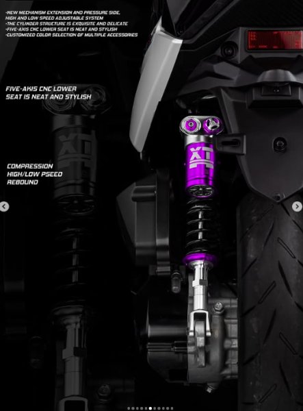 画像12: 👹【FreakFactory】怪獸工廠 XTR PRO ツインショック リアサスペンション｜シグナスX／グリファス対応 (12)