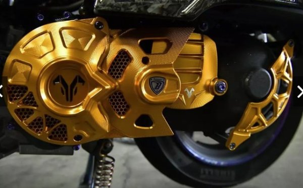 画像3: 🐐【BAPHOMET】バフォメット クランクケース クーリングカバー V2【グリファス・BW'S・FORCE2.0・NMAX対応】 (3)