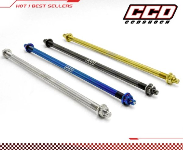 画像2: 【CCD FACTORY】ステンレス アクスルシャフト|グリファス・シグナスX対応 (2)