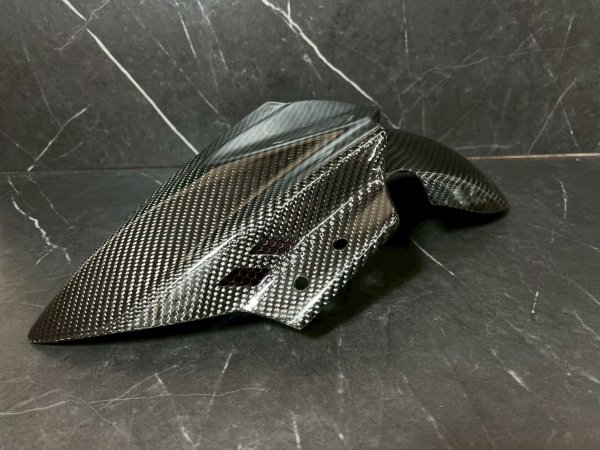 画像21: 🐐【BAPHOMET】バフォメット グリファス専用 アルミ+CNCステー付きカーボンフロントフェンダー (21)