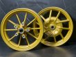 画像1: シグナスX 1.2.3型用 ホイール 前後 セット🏍️ゴールド (1)