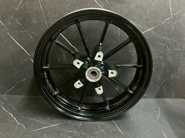 画像5: 【中古品】シグナスX 2.3型用 ホイール 前後 セット🏍️ブラック (5)