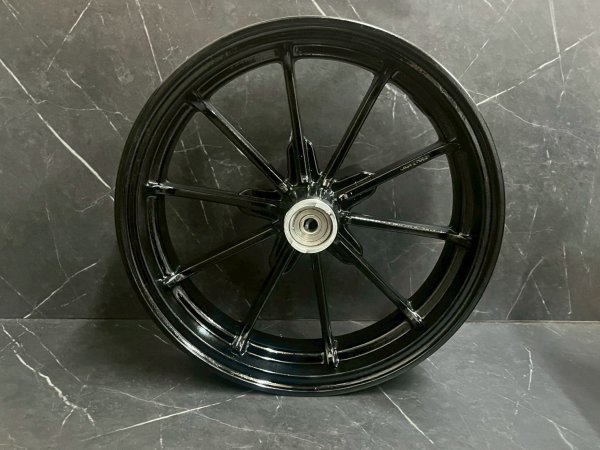 画像3: 【中古品】シグナスX 2.3型用 ホイール 前後 セット🏍️ブラック (3)