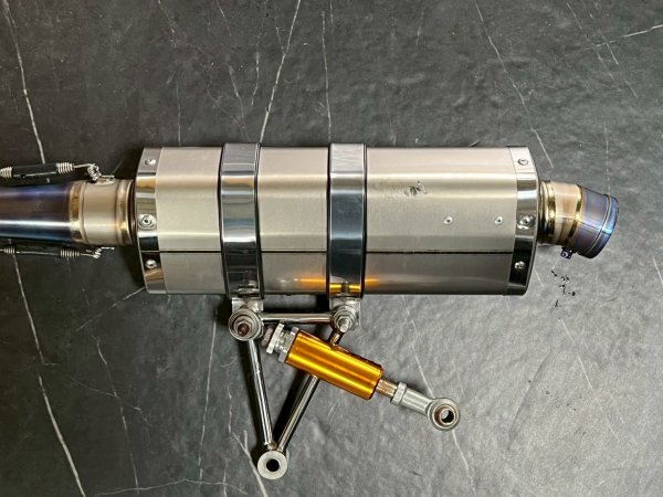 画像5: 【中古品】🏆ホットラップ HOTLAP×KN チャンピオンマフラー 🌈チタン｜シグナスｘ (5)