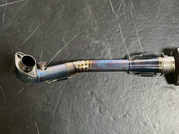 画像6: 【中古品】🏆ホットラップ HOTLAP×KN チャンピオンマフラー 🌈チタン｜シグナスｘ (6)