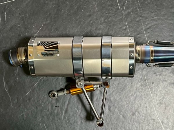 画像2: 【中古品】🏆ホットラップ HOTLAP×KN チャンピオンマフラー 🌈チタン｜シグナスｘ (2)