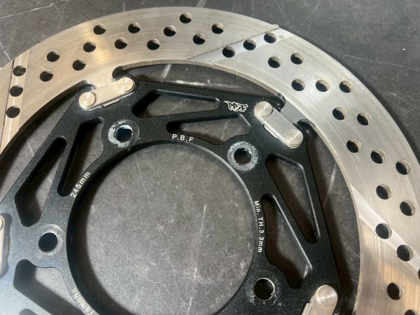 画像5: 【中古品】PBF フル フローティング ローター🏍️ 245mm ブレーキ ディスク｜ブラック (5)