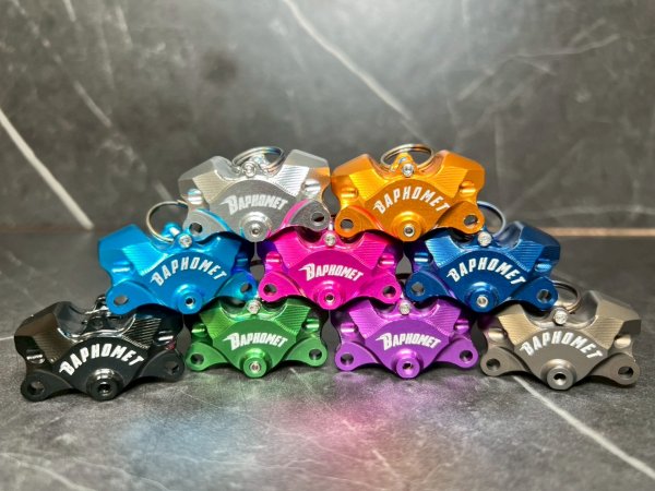 画像2: ✨BAPHOMET アルミCNC キーカバー ヘッドキーASSY｜カニキャリパータイプ✨バフォメット (2)