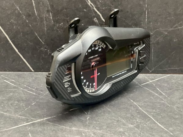 画像2:  【中古品】KOSO　マルチメーター　LCD　液晶ディスプレイ　カーボン柄🏍️シグナスX4型用 (2)