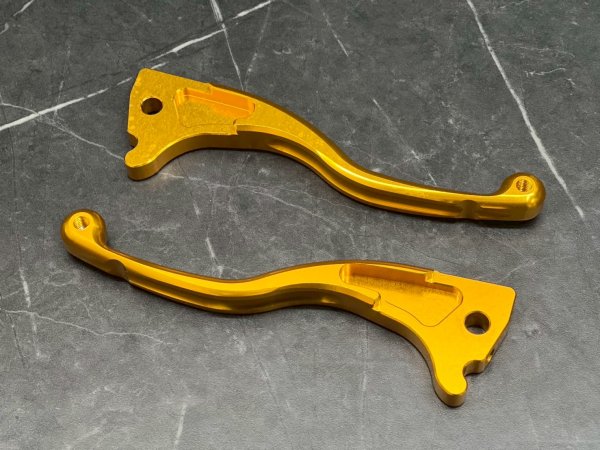 画像3: 【中古品】✨スーパーファクトリー CNCアルミブレーキレバー｜4.5型用ゴールド✨ (3)