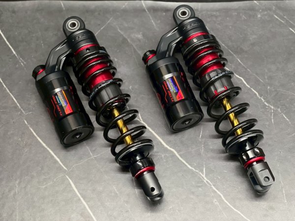 画像2: 🔥【アウトレット特価】RCB 30周年記念 305mm 減衰調整リアショック FLOW-PRO｜シグナスグリファス・X FORCE・AEROX155 対応 (2)