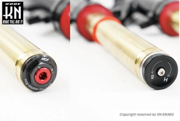 画像3: 🏁【NCY N-21 フロントフォーク ゴールド｜グリファス・X FORCE・AUGUR対応】 (3)