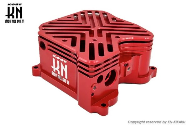 画像2: 🛠️【KN企画 ビレットヘッドカバー ブラック 、レッド｜シグナスX・グリファス対応】 (2)