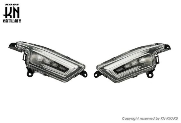 画像1: 🔶【KN企画】LEDウインカーアッセン シグナスX 4型（国内・台湾仕様）対応｜ホワイトポジション／クリアレンズ (1)