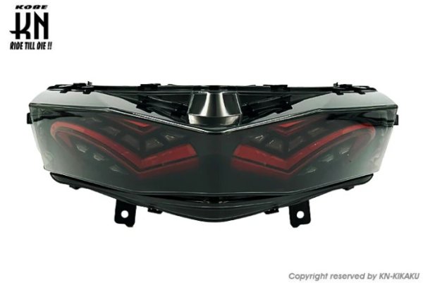 画像1: 🔴KN企画 LEDテールアッセン シグナスX4型 /国内/台湾仕様 対応 スモークレンズ/レッド (1)