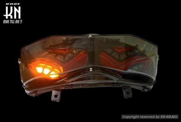 画像5: 🔴KN企画 LEDテールアッセン シグナスX4型 /国内/台湾仕様 対応 スモークレンズ/レッド (5)