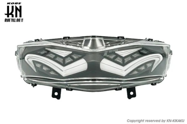 画像1: 🔴KN企画 LEDテールアッセン シグナスX4型 /国内/台湾仕様 対応 クリアレンズ × ホワイト (1)