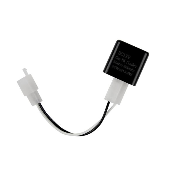 画像1: ⚡ 汎用ウィンカーリレー ハイフラ防止 点滅スピード調整機能付き｜DC12V・2ピン（無音タイプ） (1)