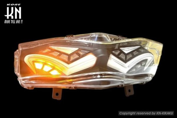 画像5: 🔴KN企画 LEDテールアッセン シグナスX4型 /国内/台湾仕様 対応 クリアレンズ × ホワイト (5)