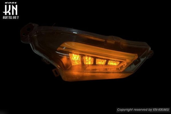 画像3: 🔶【KN企画】LEDウインカーアッセン シグナスX 4型（国内・台湾仕様）対応｜ホワイトポジション／クリアレンズ (3)