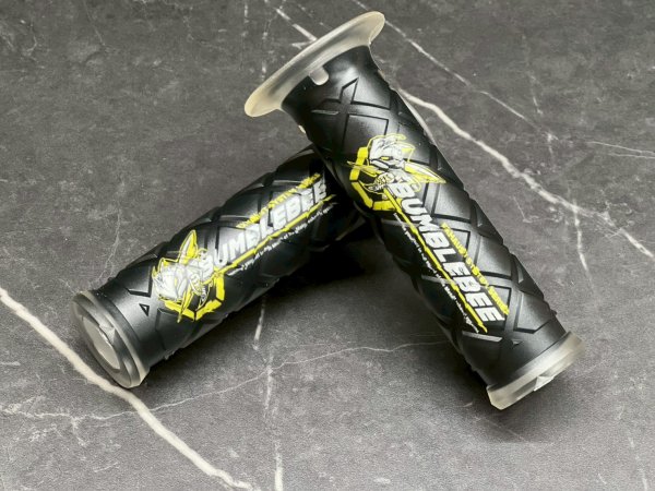 画像1:  🐝Bumblebee バンブルビー PVCシリコングリップ Type2 非貫通タイプ｜125mm｜シグナスｘ　グリファス対応 (1)