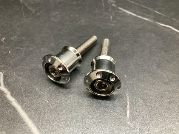 画像2: 🔧POSH PK7 レーシングスタンドベース（ステンレス）Partyup｜シグナスX・BW’S125対応 (2)