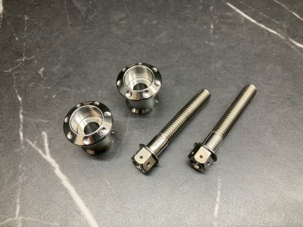 画像1: 🔧POSH PK7 レーシングスタンドベース（ステンレス）Partyup｜シグナスX・BW’S125対応 (1)