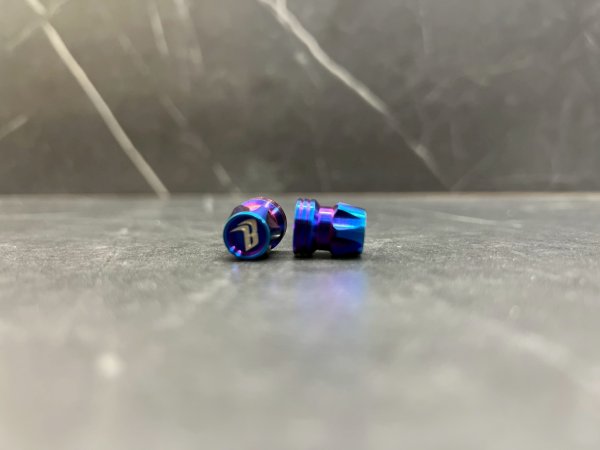 画像6: 🐐BAPHOMET チタン エアバルブキャップ 2個セット｜汎用タイプ バフォメット (6)