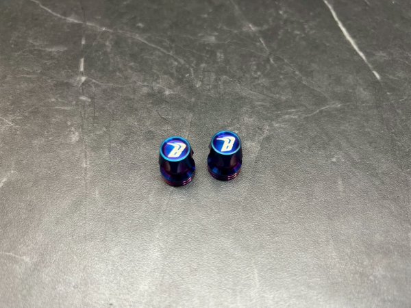 画像4: 🐐BAPHOMET チタン エアバルブキャップ 2個セット｜汎用タイプ バフォメット (4)