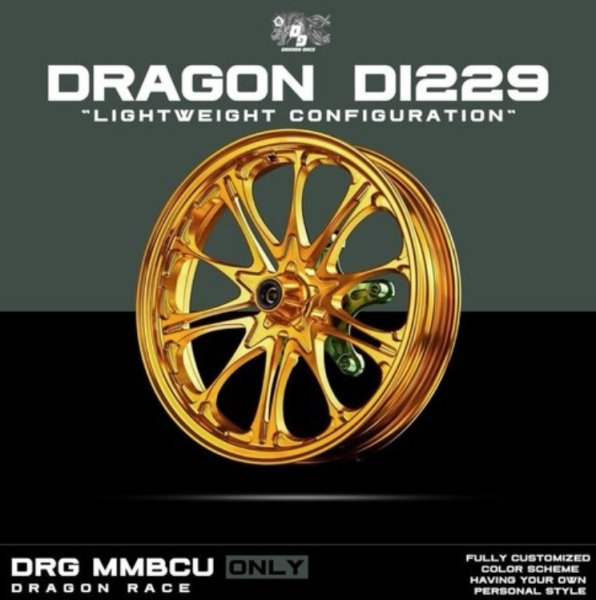 画像7: 🏁 DRAGON RACE DI229 鍛造軽量ホイール｜☆4/15までセール！ ☆シグナス グリファス / BW'S125対応　6,（前後セット (7)