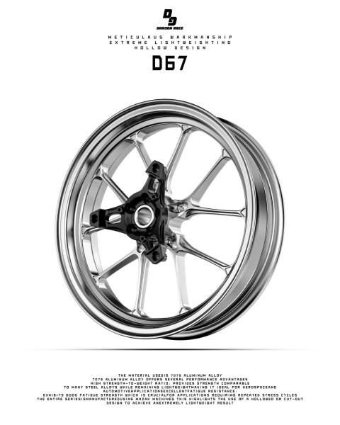 画像5: 🏁 DRAGON RACE DI229 鍛造軽量ホイール｜☆4/15までセール！ ☆シグナス グリファス 6〜７型 / BW'S125 対応　（前後セット） (5)